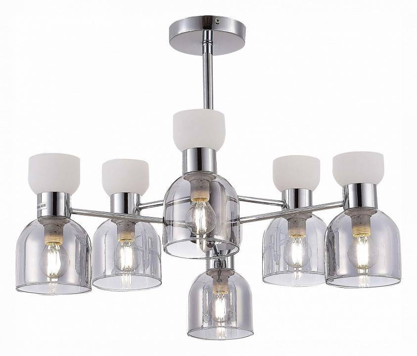 Люстра на штанге EVOLUCE Vento 6 ламп SLE1045-102-06