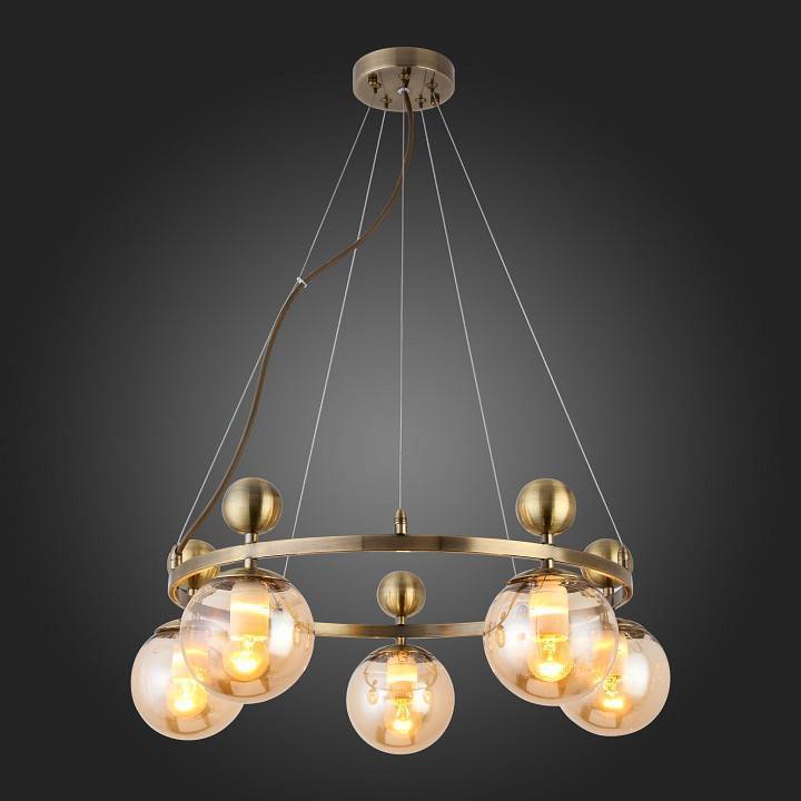 Подвесной светильник Evoluce Pechio 5 ламп SLE106303-05