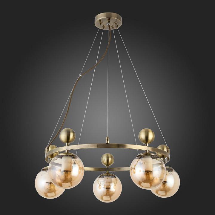 Подвесной светильник Evoluce Pechio 5 ламп SLE106303-05