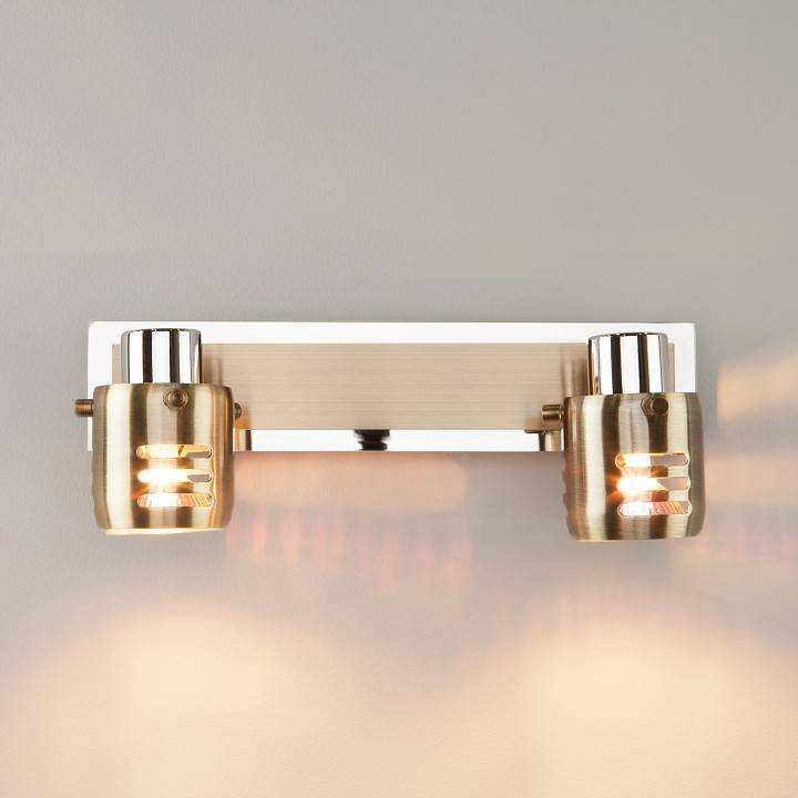 Спот Eurosvet Leonardo хром/античная бронза 23463/2