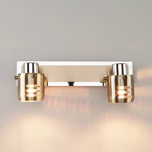 Спот Eurosvet Leonardo хром/античная бронза 23463/2