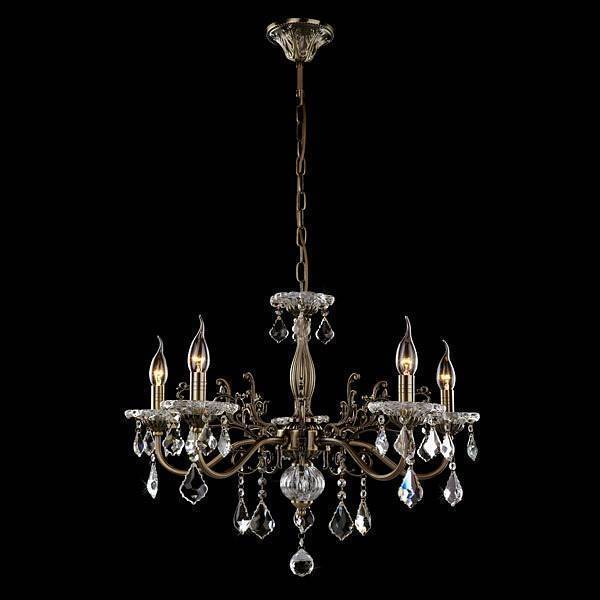 Подвесная люстра Eurosvet Elisha 3281/5 античная бронза Strotskis 3281/5