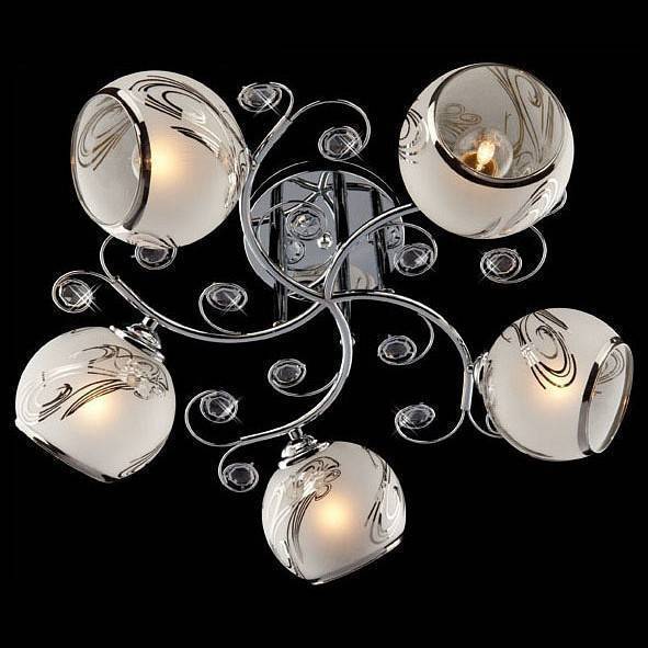 Люстра на штанге Eurosvet Delano 30031/5 хром 30031/5