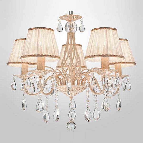 Подвесная люстра Eurosvet Amelia белый с золотом Strotskis 10054/5