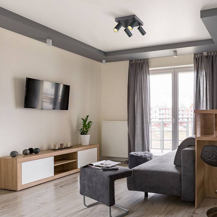 Спот Eurosvet Fleur LED черный/золото 20066/4