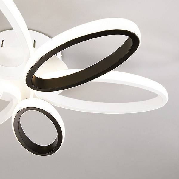 Потолочная люстра Eurosvet Blade 90137/6 белый/черный 65 Вт 90137/6