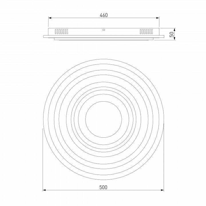 Потолочный светодиодный светильник Eurosvet Puff 90161/1 белый 170 Вт 90161/1