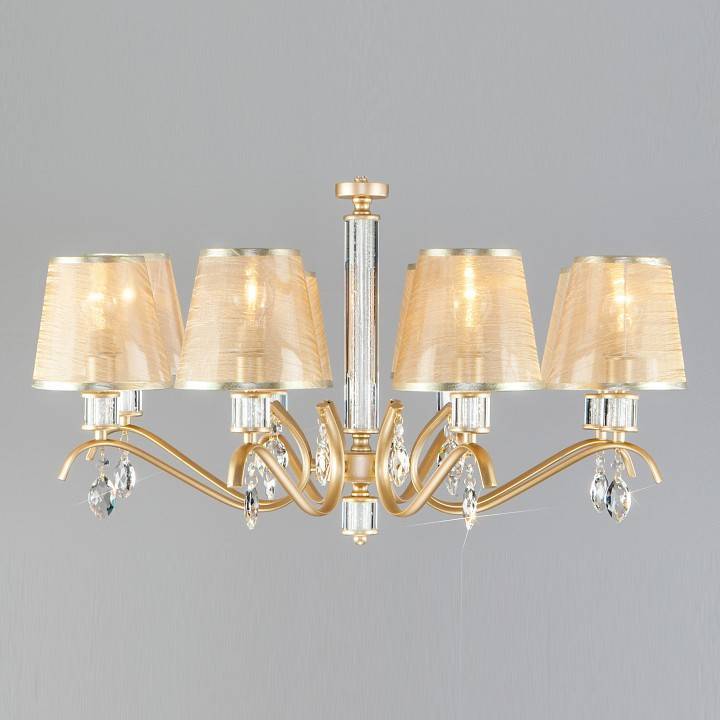 Подвесная люстра Eurosvet Alcamo 60103/8 перламутровое золото 60103/8