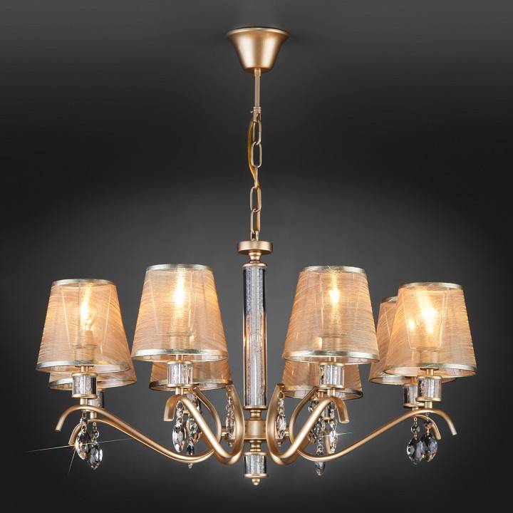 Подвесная люстра Eurosvet Alcamo 60103/8 перламутровое золото 60103/8
