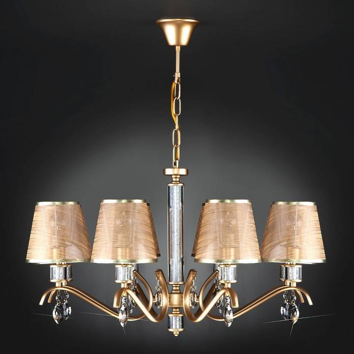 Подвесная люстра Eurosvet Alcamo 60103/8 перламутровое золото 60103/8