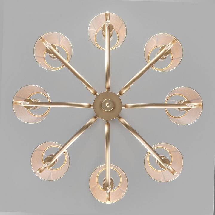 Подвесная люстра Eurosvet Alcamo 60103/8 перламутровое золото 60103/8