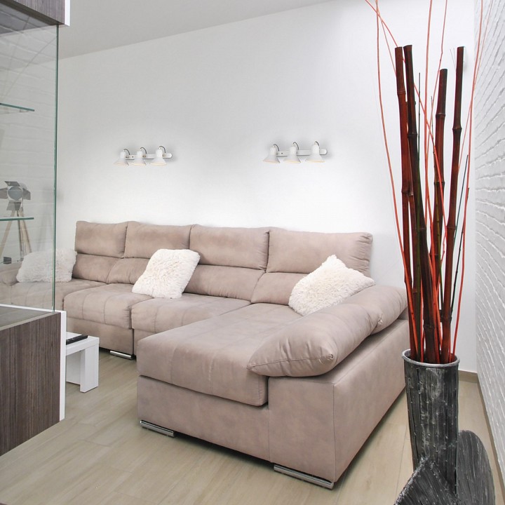 Спот Eurosvet Canotier белый/золото 20083/3