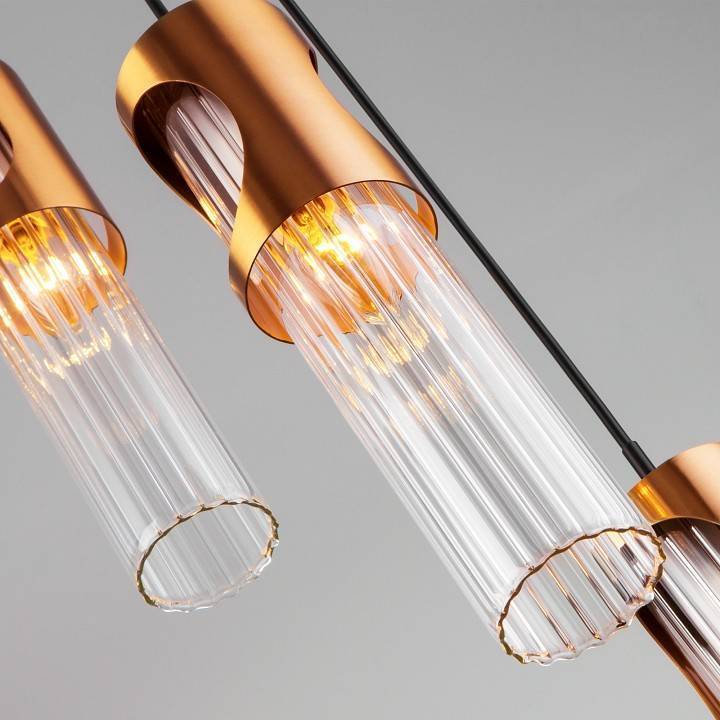 Подвесной светильник Eurosvet Clip черный/бронза 50087/3