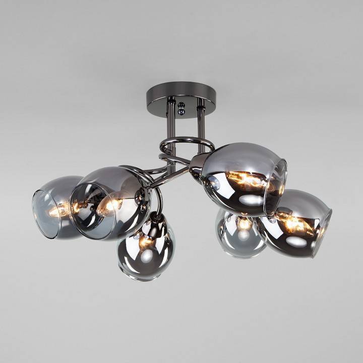 Потолочная люстра Eurosvet Roselyn черный жемчуг 30171/6