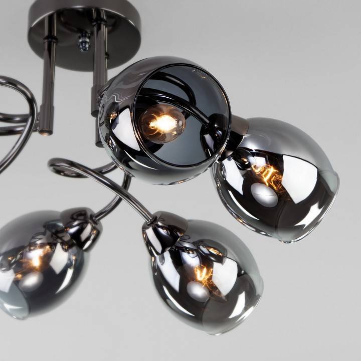 Потолочная люстра Eurosvet Roselyn черный жемчуг 30171/6