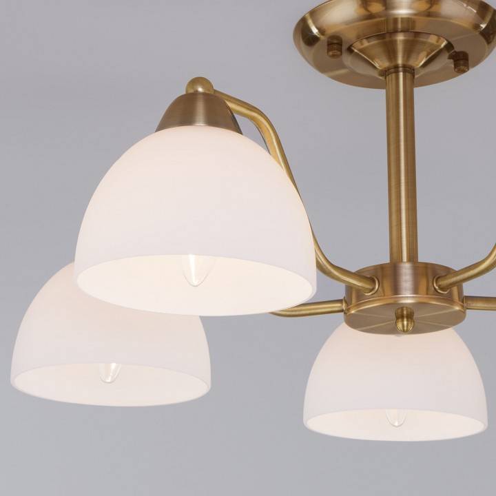 Люстра на штанге Eurosvet Carissa 30172/5 античная бронза 30172/5