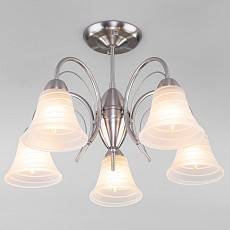 Люстра на штанге Eurosvet Dana 30173/5 сатин-никель 30173/5