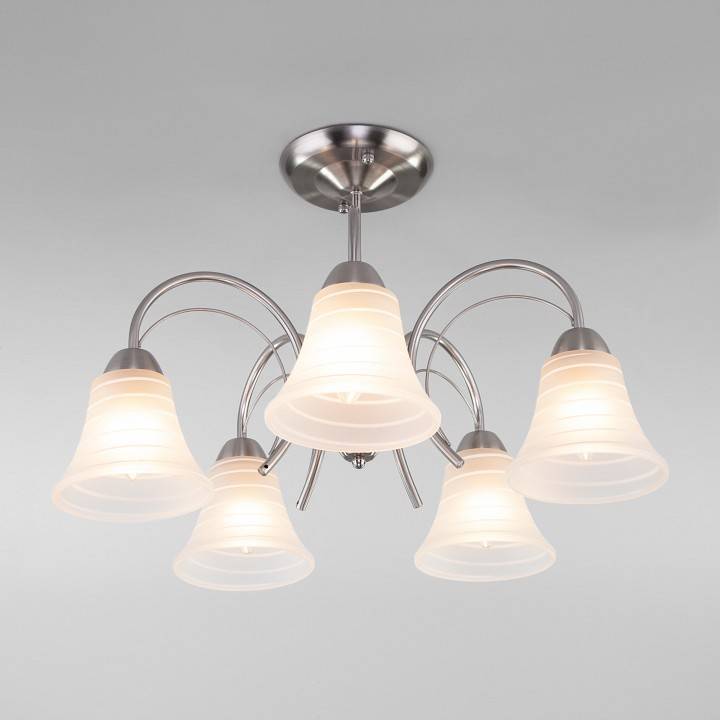 Люстра на штанге Eurosvet Dana 30173/5 сатин-никель 30173/5