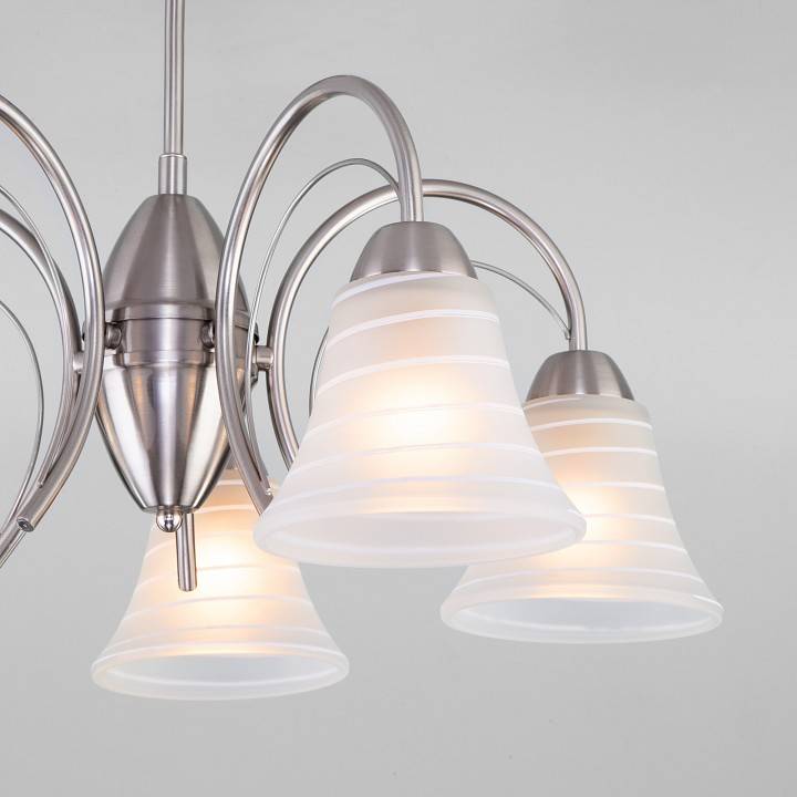 Люстра на штанге Eurosvet Dana 30173/5 сатин-никель 30173/5