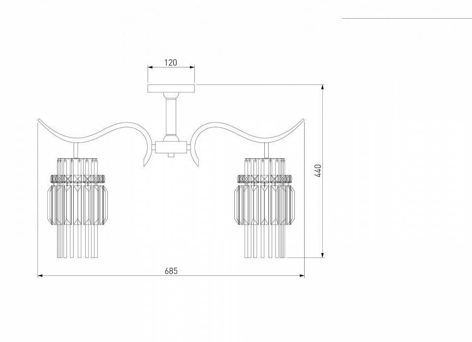 Потолочная люстра Eurosvet Sevilia 10119/5