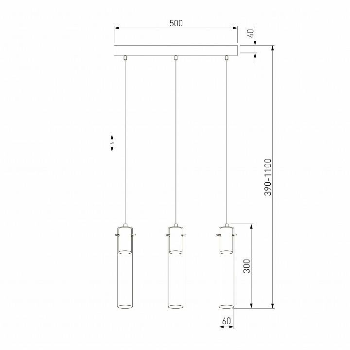 Подвесной светильник TK Lighting Look Graphite 855