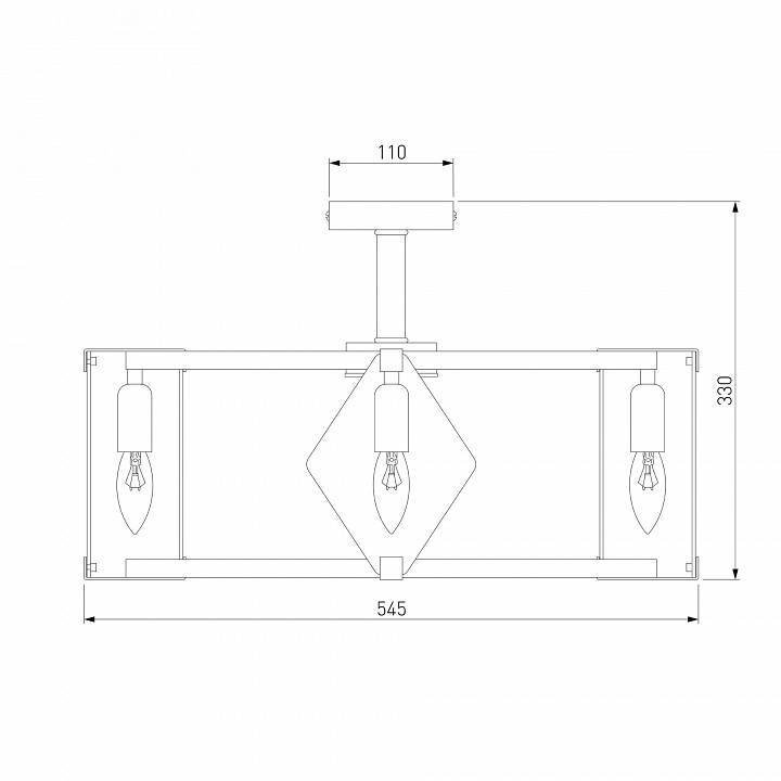 Люстра на штанге Eurosvet Aragon 60126/5 черный Smart 60126/5