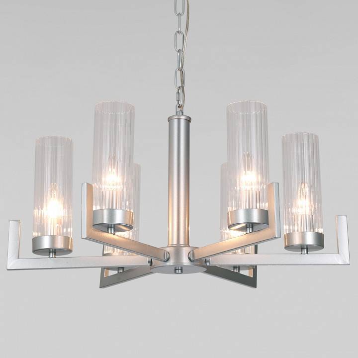 Подвесная люстра Eurosvet Arganie серебро 60133/6