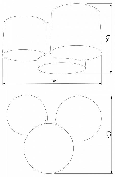 Потолочная люстра TK Lighting Mona Nature 6591