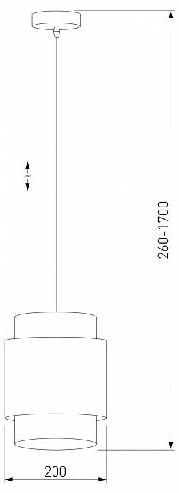 Подвесной светильник TK Lighting Boho Black 6540