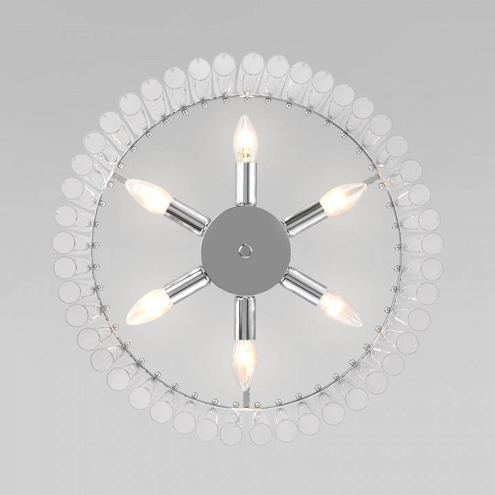 Люстра на штанге Bogates Flamel 374/6 Smart хром