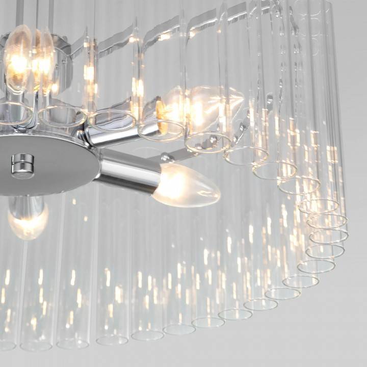 Люстра на штанге Bogates Flamel 374/6 Smart хром