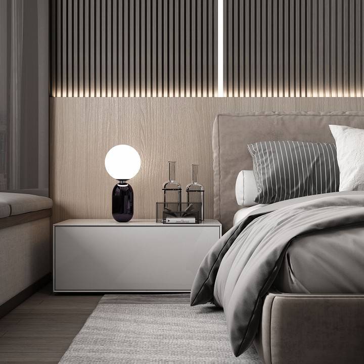 Настольная лампа декоративная Eurosvet Bubble 01197/1 черный жемчуг 01197/1