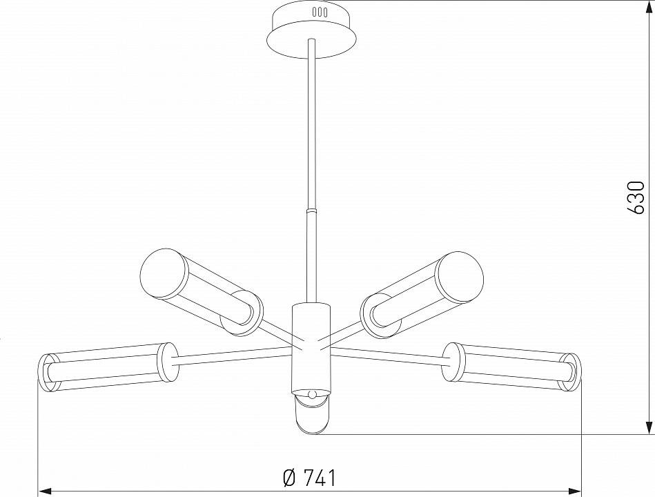Люстра на штанге Eurosvet Stark a067956