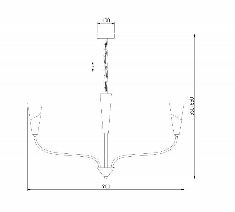 Подвесная люстра Eurosvet Rhyton 60167/8 никель