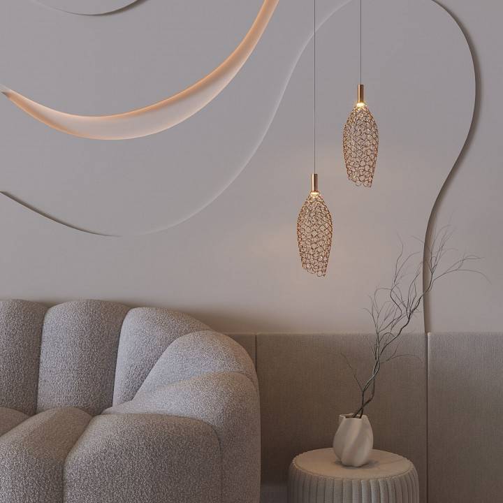 Подвесной светильник Eurosvet Ruche 90380/1 золото 90380/1