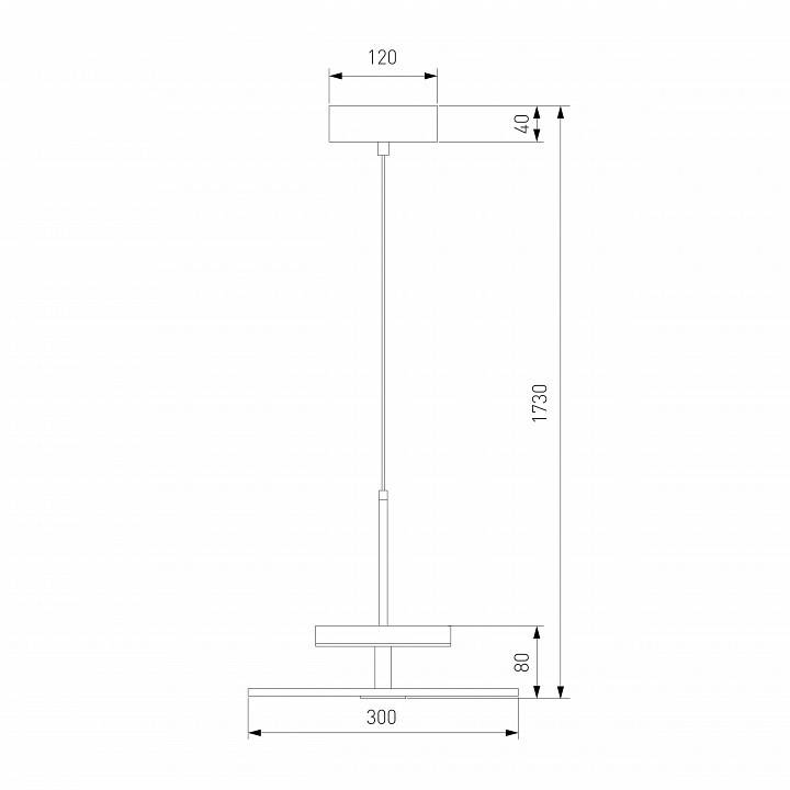 Подвесной светильник Eurosvet Thasos 40342 LED черный