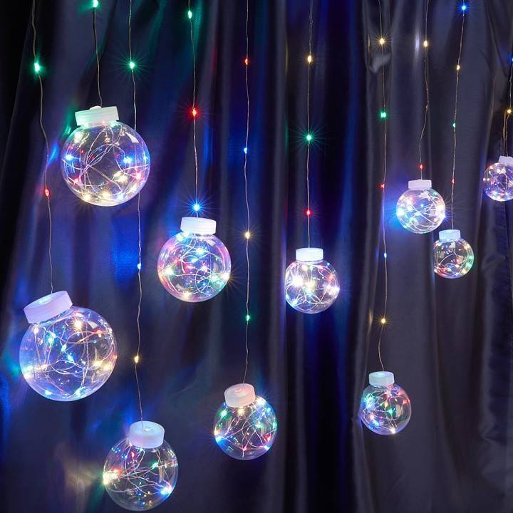 Гирлянда с насадками Feron CL592 Шарики 5 м 20 LED теплый белый 41643