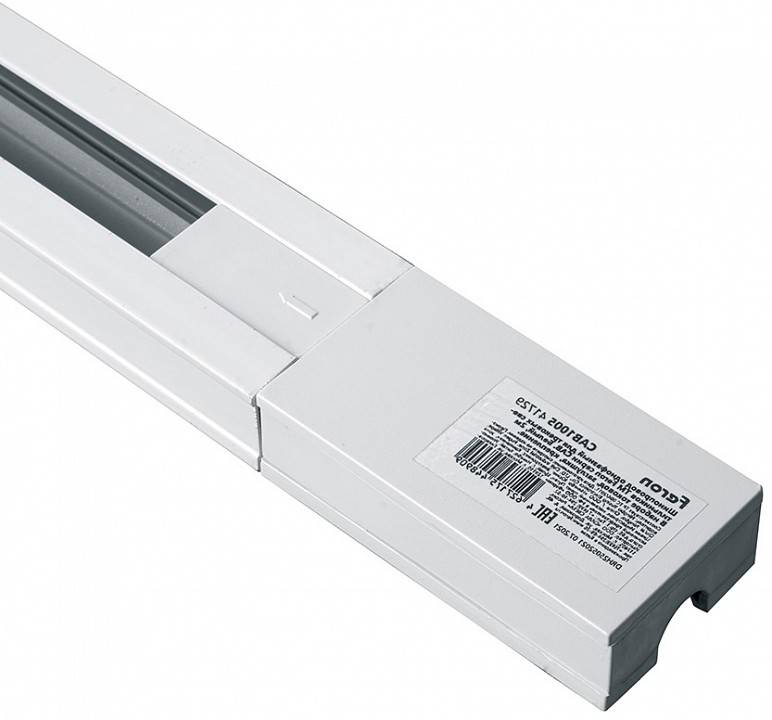 Шинопровод однофазный накладной Feron CAB1005 2 м белый 41730