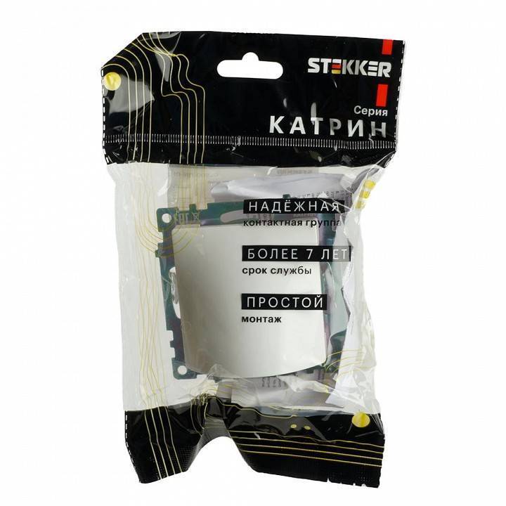 Розетка для вывод кабеля без рамки Stekker Катрин 49463