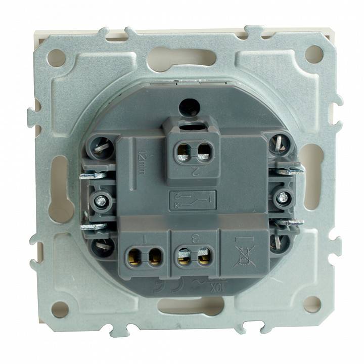 Выключатель одноклавишный без рамки Stekker RSW10-5105-01 49867