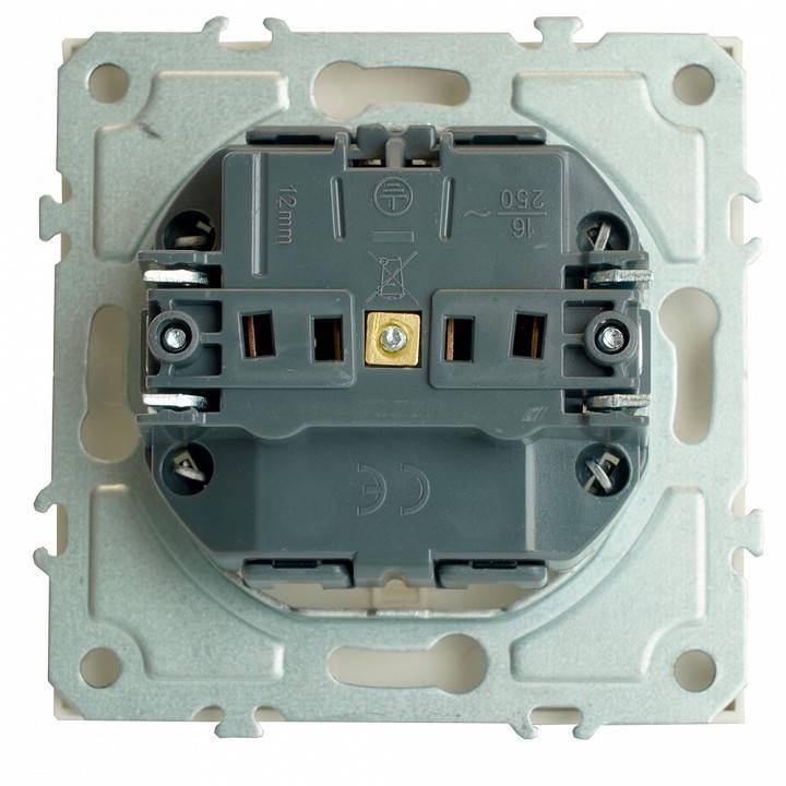 Розетка без заземления и с шторкой, без рамки Stekker RST16-5110-01 49880