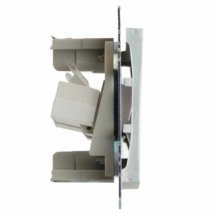 Розетка двойная Ethernet RJ-45 без рамки Stekker Катрин 50005