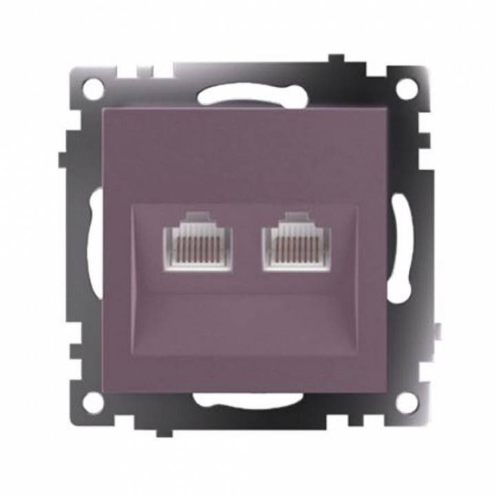 Розетка двойная Ethernet RJ-45 без рамки Stekker Катрин 50006