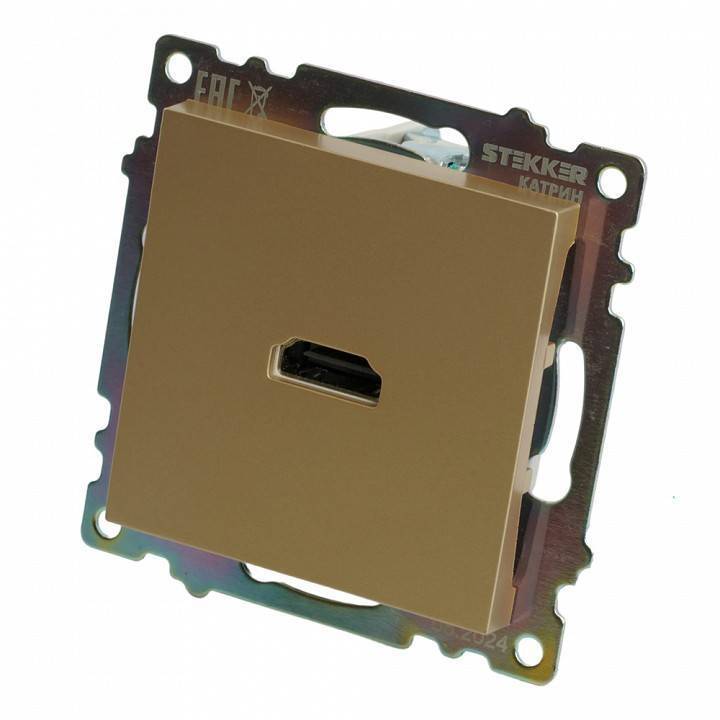 Розетка HDMI без рамки Stekker Катрин 50060