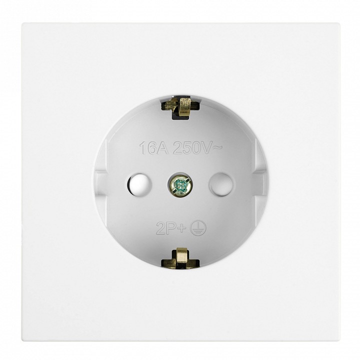 Розетка с заземлением и со шторкой Stekker Мия 50440