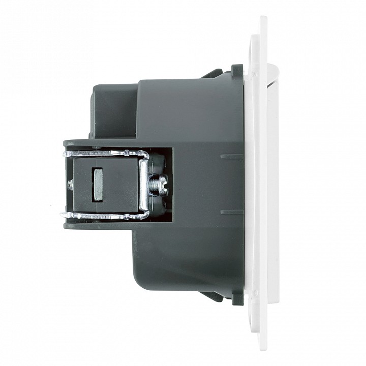 Розетка двойная с заземлением и со шторками, с крышкой Stekker Мия 50441