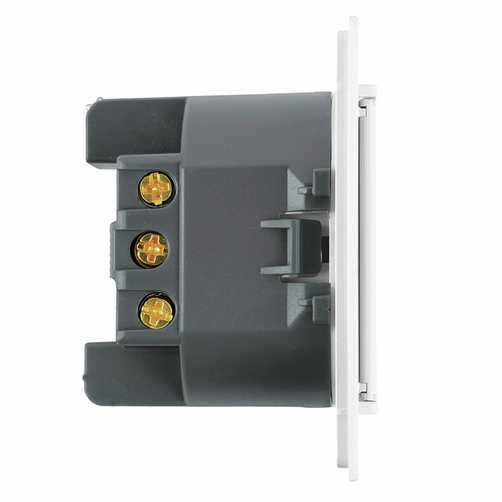 Розетка двойная с заземлением и со шторками, с крышкой Stekker Мия 50441