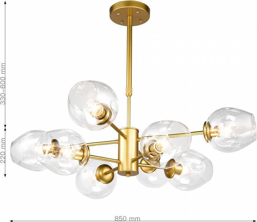 Люстра на штанге Favourite Recens 8 ламп 2625-8P