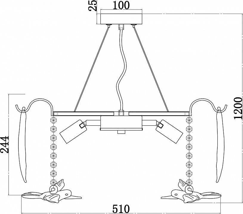 Подвесная люстра Favourite Philomela 6 ламп 3054-6P