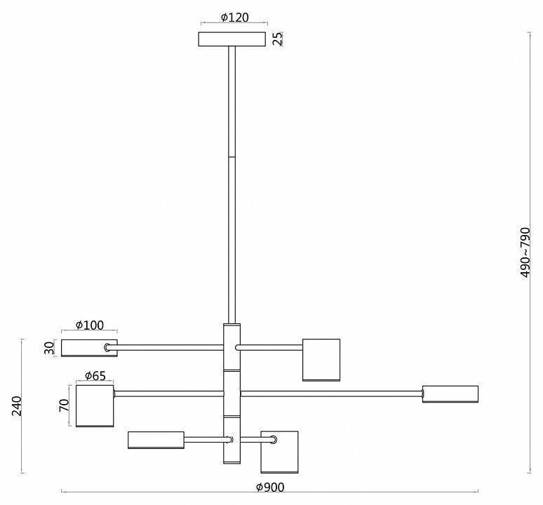 Подвесная люстра F-promo Ducan 3094-6P
